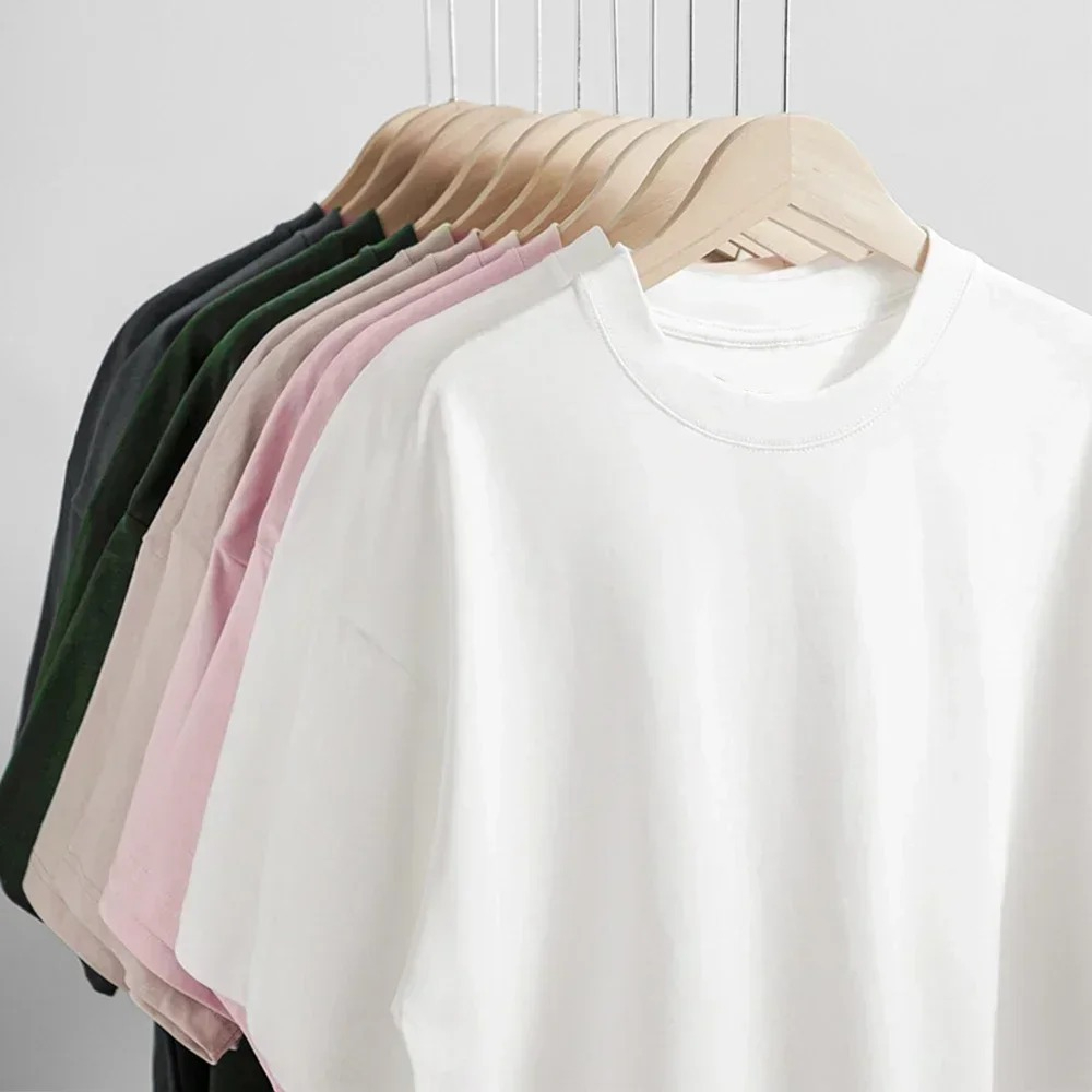 Black 450g Heavyweight Cotton  - đánh giá và giá Undershirt Crew Neck